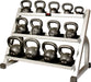 York Barbell 3-Tier Kettlebell Stand    