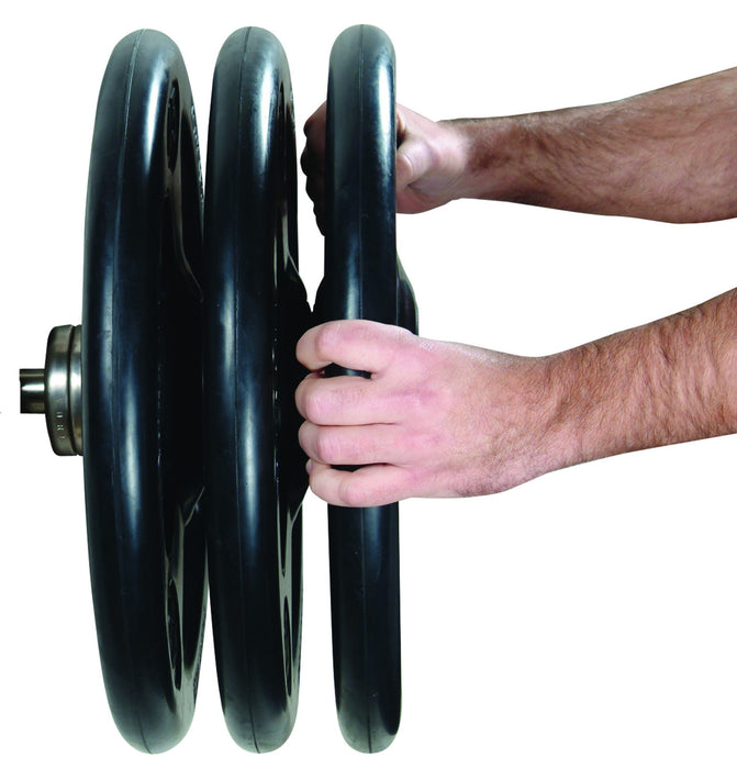 York Barbell 300lb Iso-Grip Steel Olympic Plate Set    