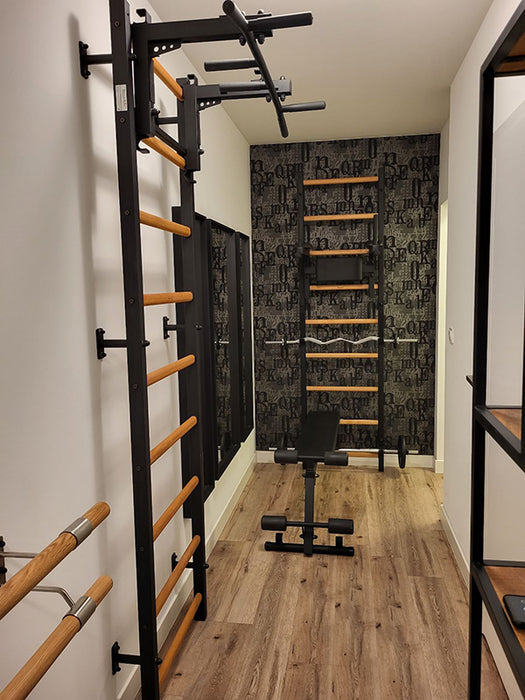 BenchK Wall Bars + Steel Pullup-Bar + Dip Bar + Bench 733B    