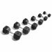 York Barbell Rubber Hex Dumbbell Set 34090 5-50 lbs Set  