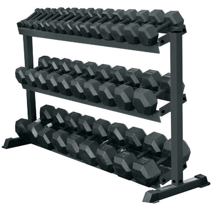 York Barbell 3-Tier Pro Hex Dumbbell Rack 69127 3-Tier  