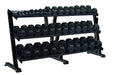 York Barbell Tray Dumbbell Rack (Black) 69129 3-Tier  