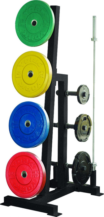 York Barbell Single Sided Weight Tree - Black    