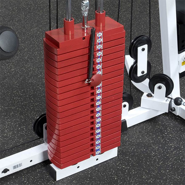 Body Solid 200lb Weight Stack (Premium Red, 20x10lb Plates)    