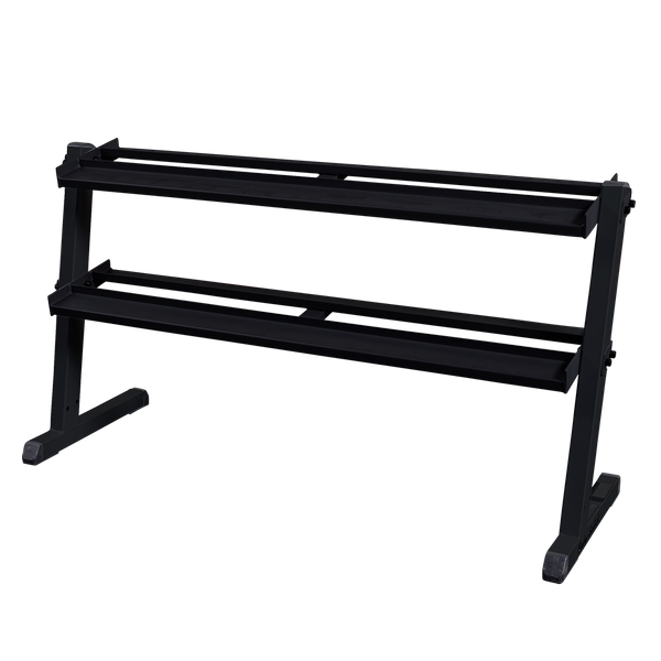 Body Solid 2-Tier Horizontal Dumbell Rack (Black)    