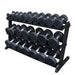 Body Solid 2-Tier Horizontal Dumbell Rack (Black)    