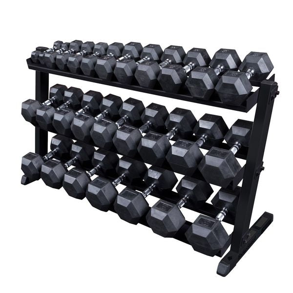 Body Solid 2-Tier Horizontal Dumbell Rack (Black)    