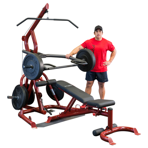 Body Solid GLGS100 Corner Leverage Gym (Bench Included)    