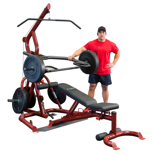 Body Solid GLGS100 Corner Leverage Gym (Bench Included)    