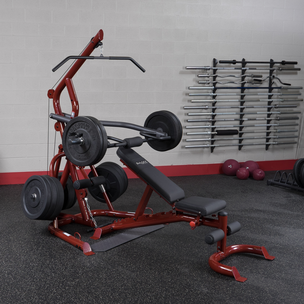 Body Solid GLGS100 Corner Leverage Gym (Bench Included)    