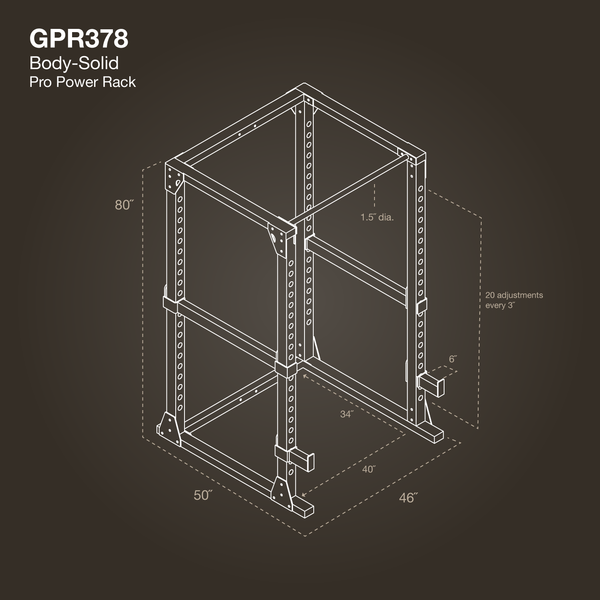 Body Solid GPR378 Power Rack    