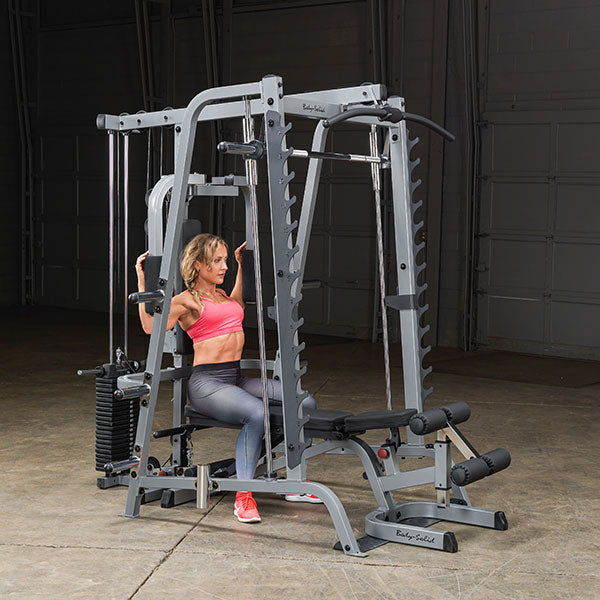 Body Solid GS348QP4 Series 7 Smith Machine Package    