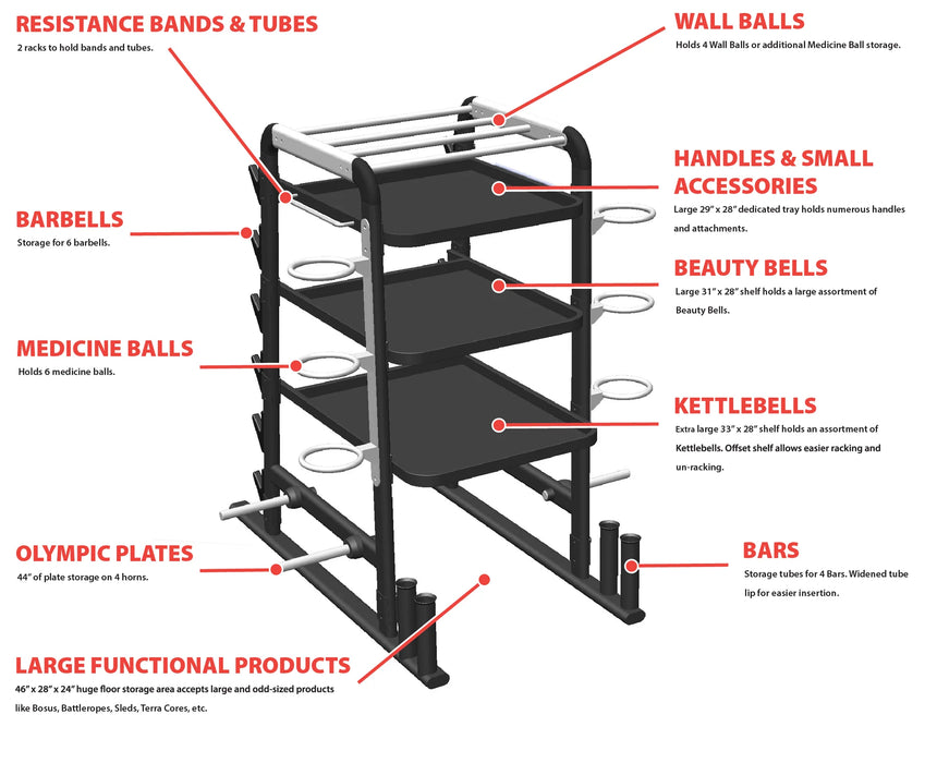 The HUB 300 PRO Total Gym Storage System    