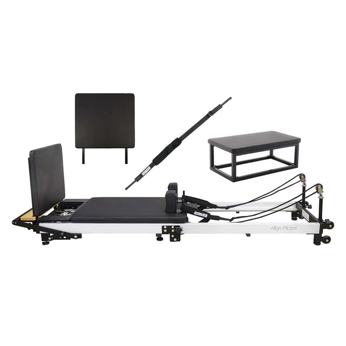 Align Pilates F3 Folding Reformer Machine + Jump Board, Sitting Box & Foot Strap