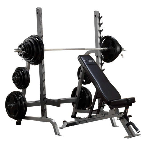 Body Solid Pro Clubline Bench Rack Combo SDIB370    