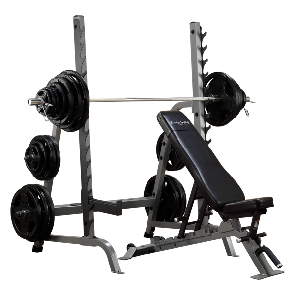 Body Solid Pro Clubline Bench Rack Combo SDIB370    