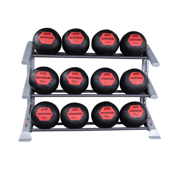 Body Solid Pro Clubline 3-Tier Medicine Ball Rack    