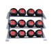 Body Solid Pro Clubline 3-Tier Medicine Ball Rack    