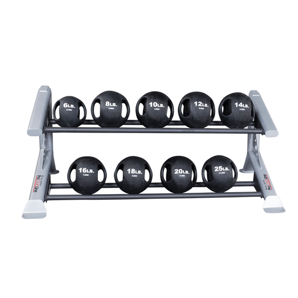 Body Solid Pro Clubline 2-Tier Medicine Ball Rack    