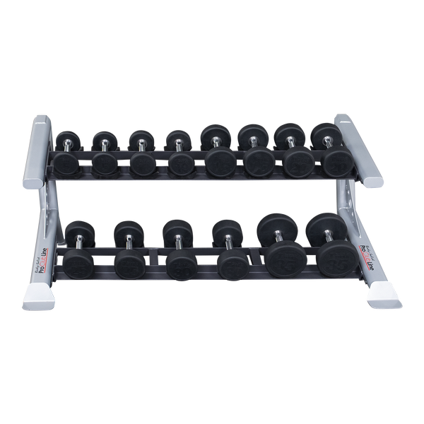 Body Solid Pro Clubline 2-Tier Dumbbell Saddle Rack    