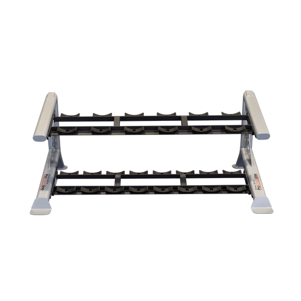 Body Solid Pro Clubline 2-Tier Dumbbell Saddle Rack    