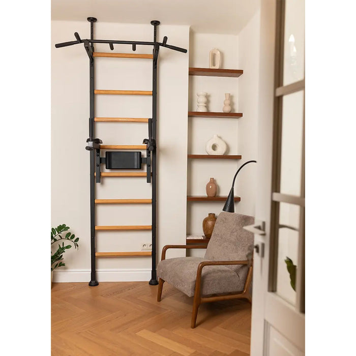 BenchK Wall Bars + Fixed Steel Pullup-Bar + Dip Bar 522