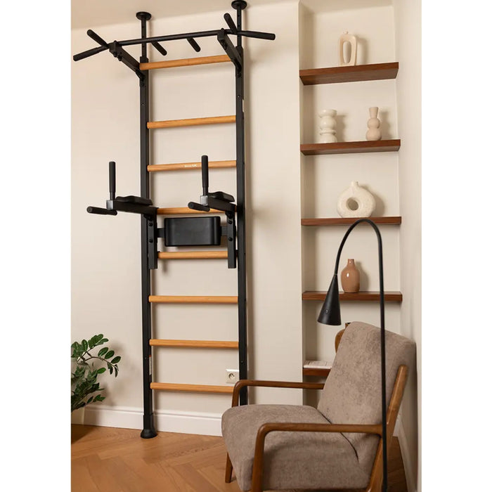 BenchK Wall Bars + Fixed Steel Pullup-Bar + Dip Bar 522