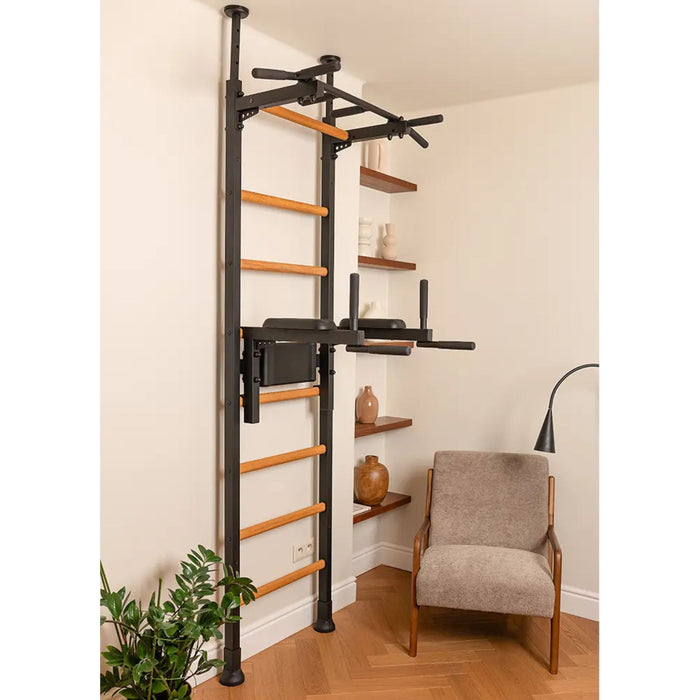 BenchK Wall Bars + Fixed Steel Pullup-Bar + Dip Bar 522