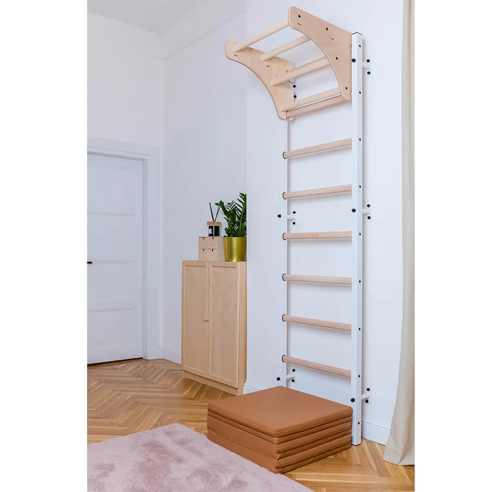 BenchK Wall Bars + Adjustable Wood Pullup-Bar 711B    