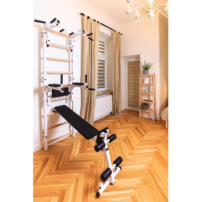 BenchK Wall Bars + Steel Pullup-Bar + Dip Bar + Bench 733B    