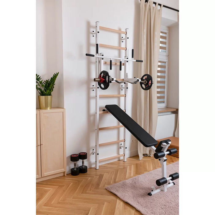 BenchK Wall Bars + Steel Pullup-Bar + Dip Bar + Bench 733B    