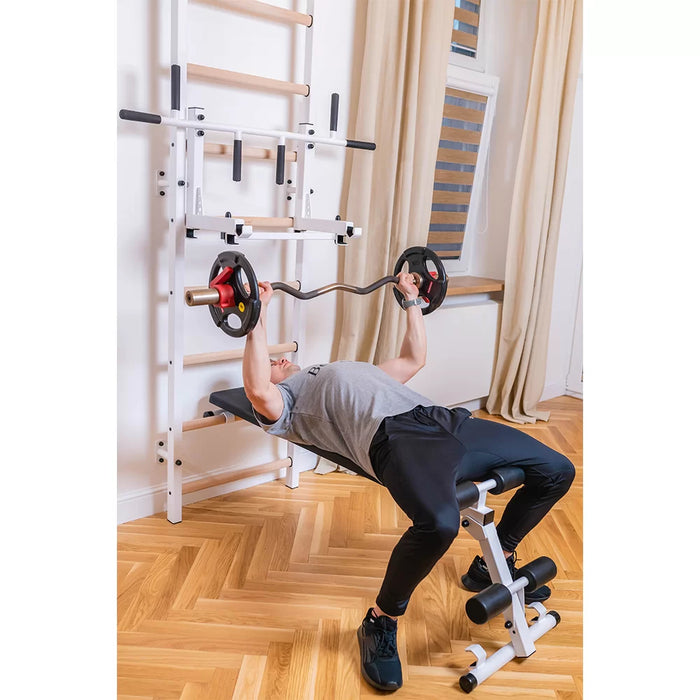 BenchK Wall Bars + Steel Pullup-Bar + Dip Bar + Bench 733B    