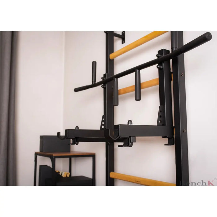 BenchK Wall Bars + Steel Pullup-Bar + Dip Bar 232B    