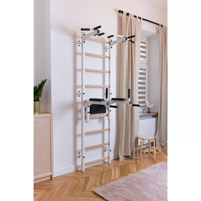 BenchK Wall Bars + Fixed Steel Pullup-Bar + Dip Bar 722B    